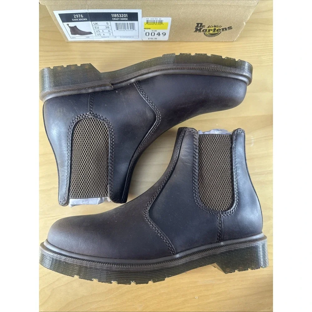 Dr Martens Chelsea Boot Gaucho Crazy Horse Brown Size 6M/ 7W